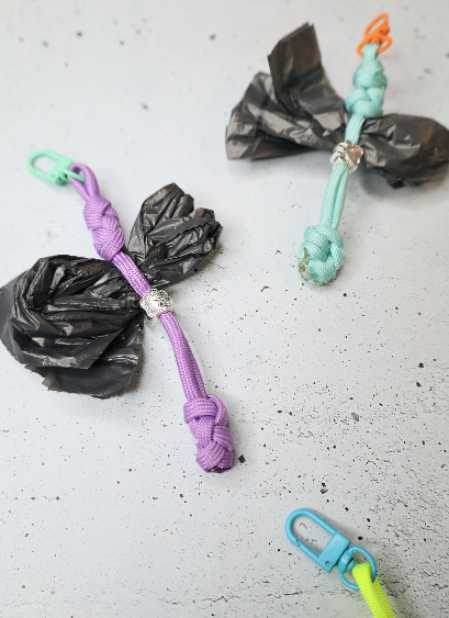 Tutorial: Tütenhalter für Hundebeutel knüpfen