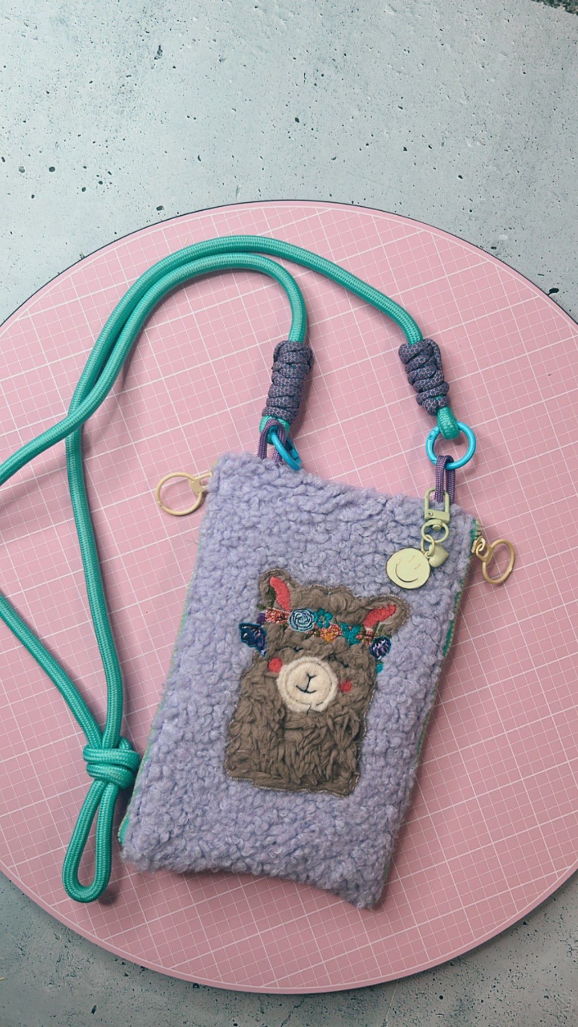 Double Zipper Pouch ‚Alpaka‘