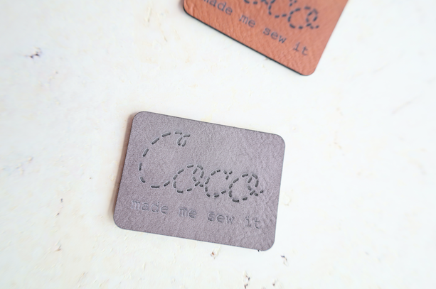 Kunstleder Patch "Coco made me sew it"