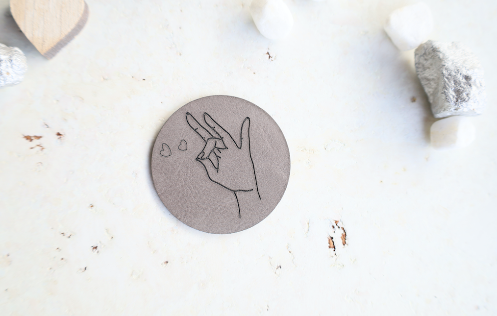 Kunstleder Patch "Mudra"