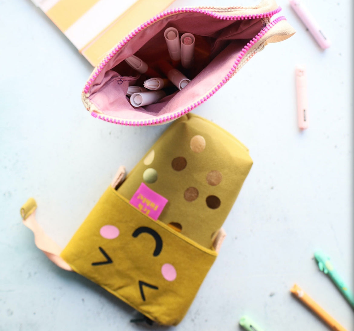 Pop-Up Mäppchen / Stiftehalter Bubble Tea