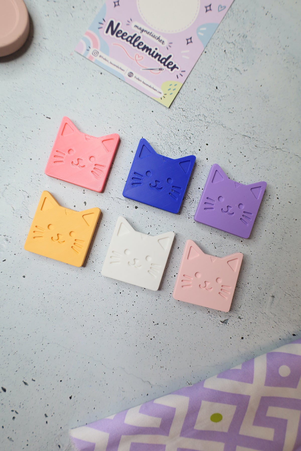 Magnetischer Needleminder "Kitty" - verschiedene Farben