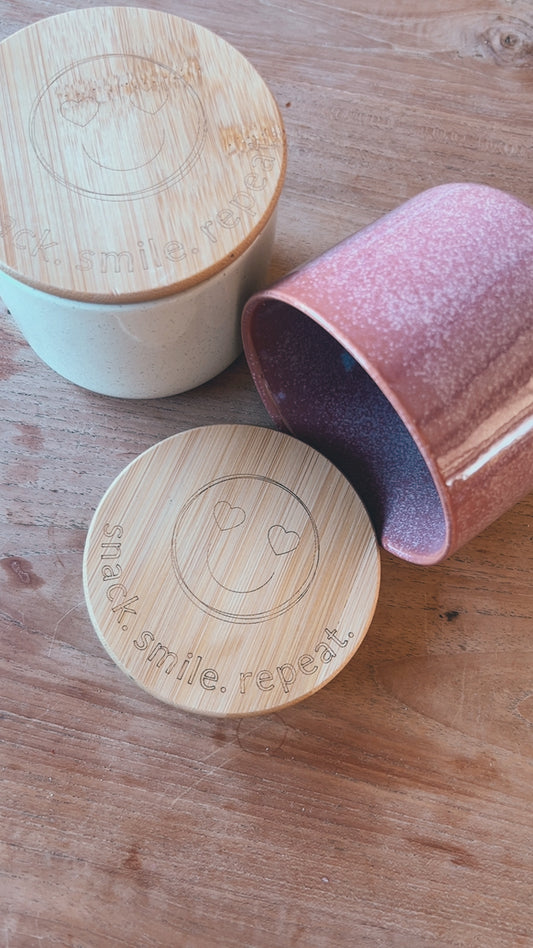 Vorratsdose "snack. smile. repeat"