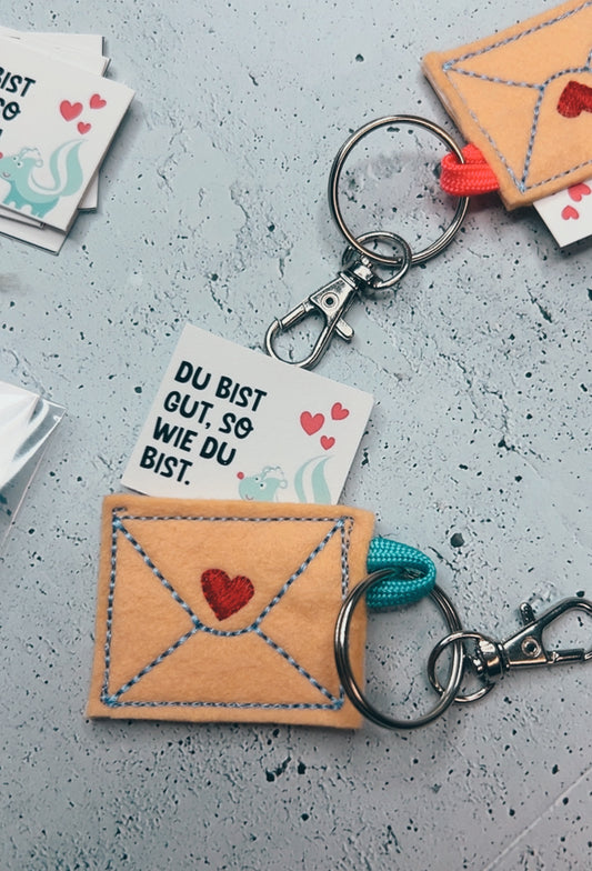 Briefumschlag Anhänger mit Botschaft