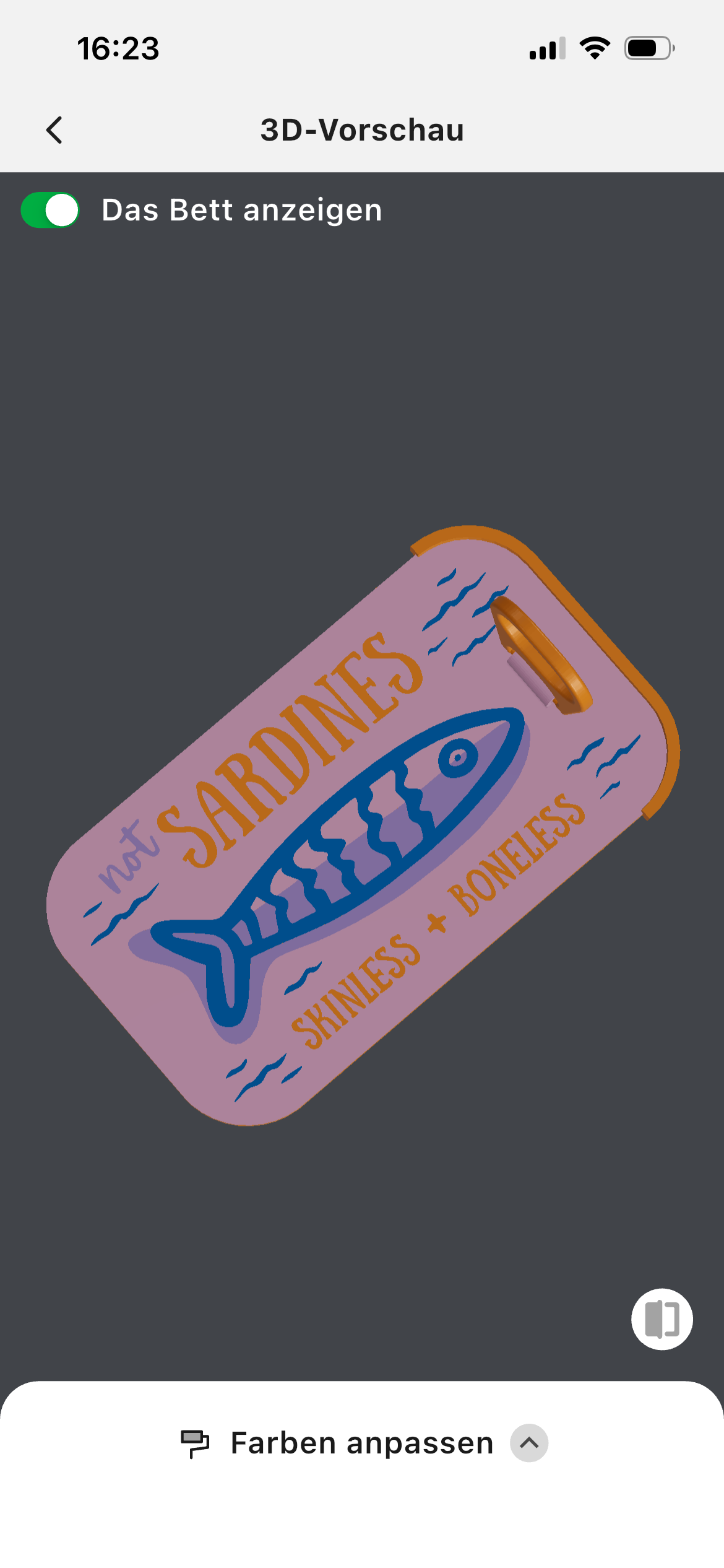 Schmuckkästchen Sardine
