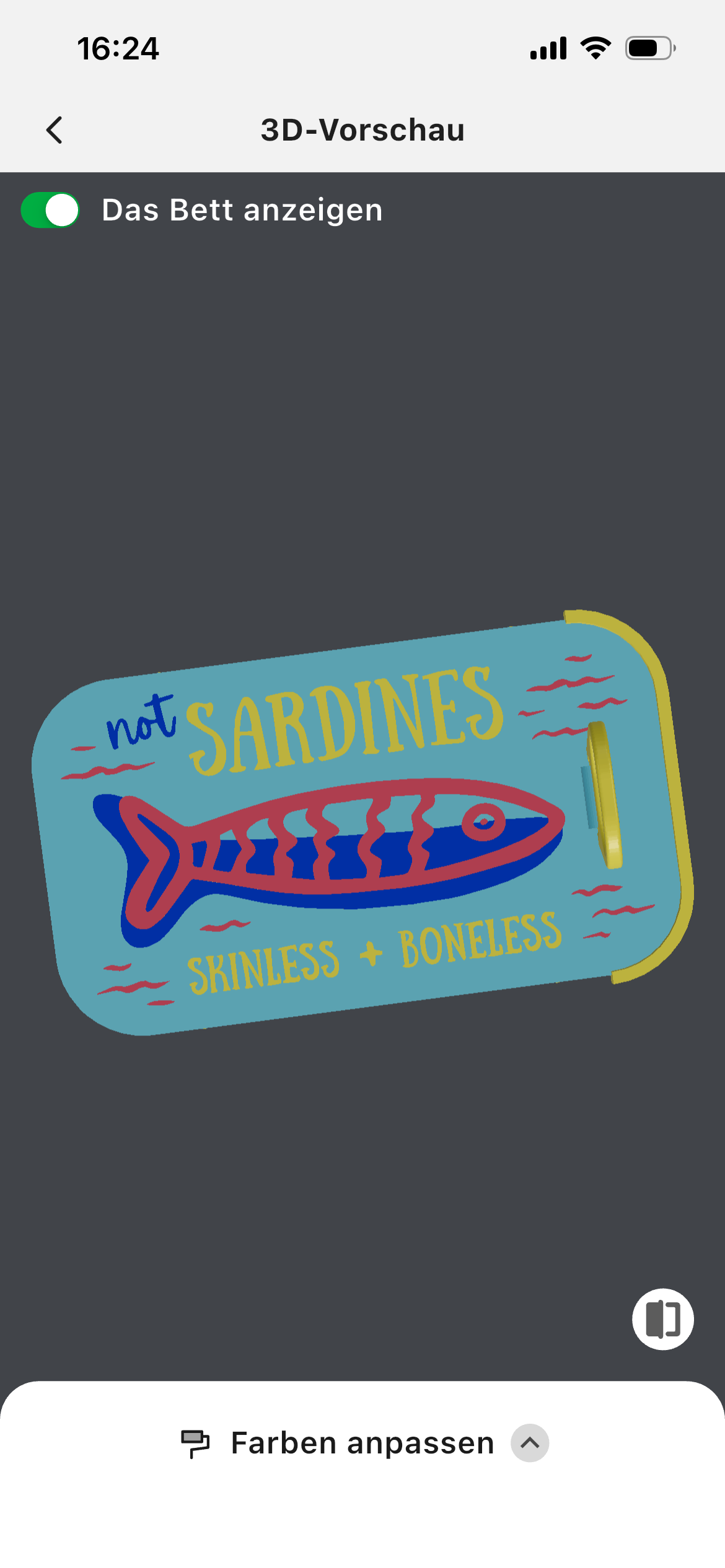 Schmuckkästchen Sardine