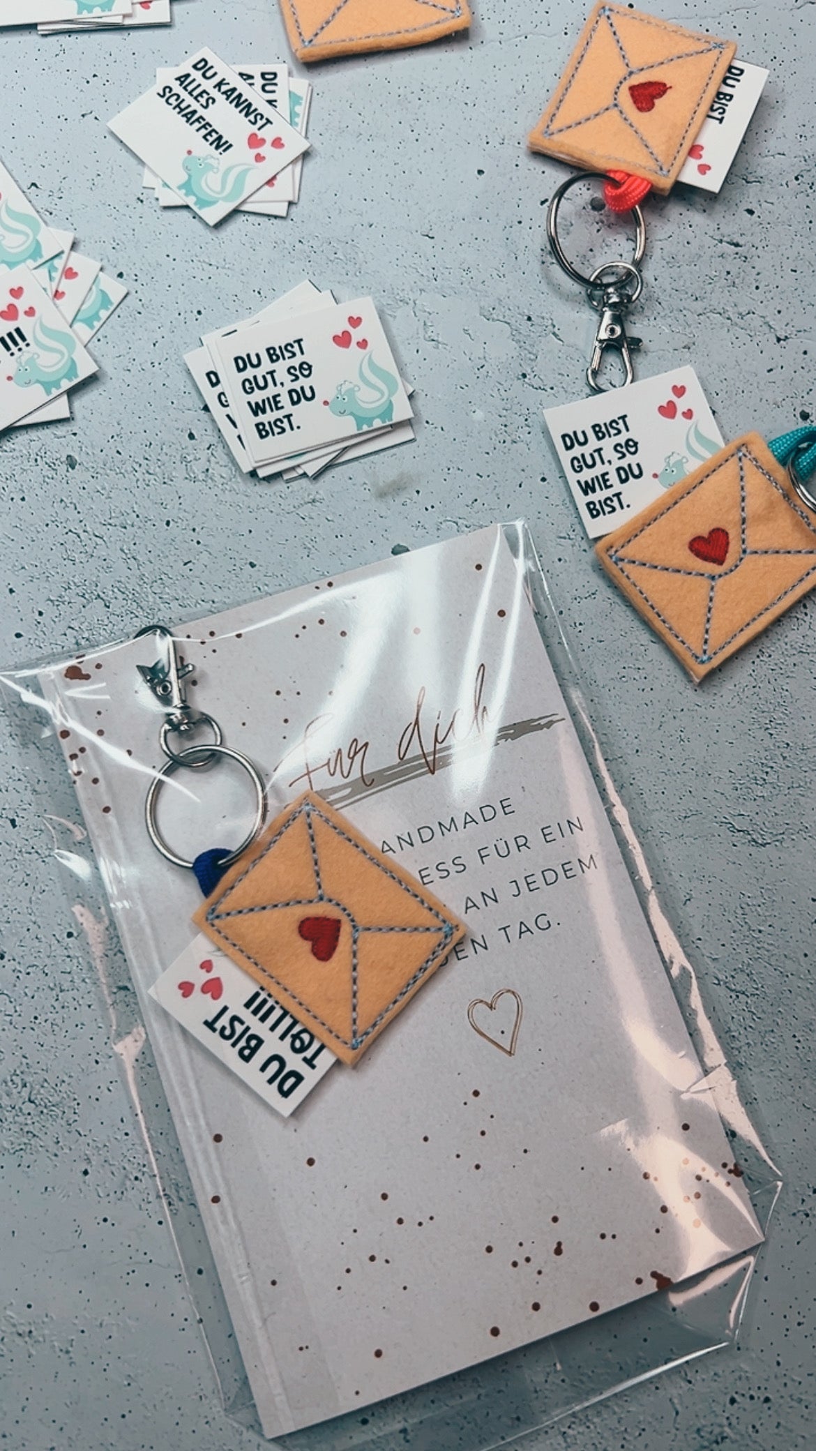 Briefumschlag Anhänger mit Botschaft