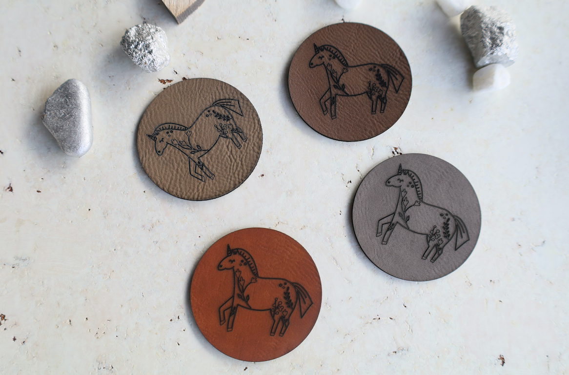 Kunstleder Patch "Einhorn"