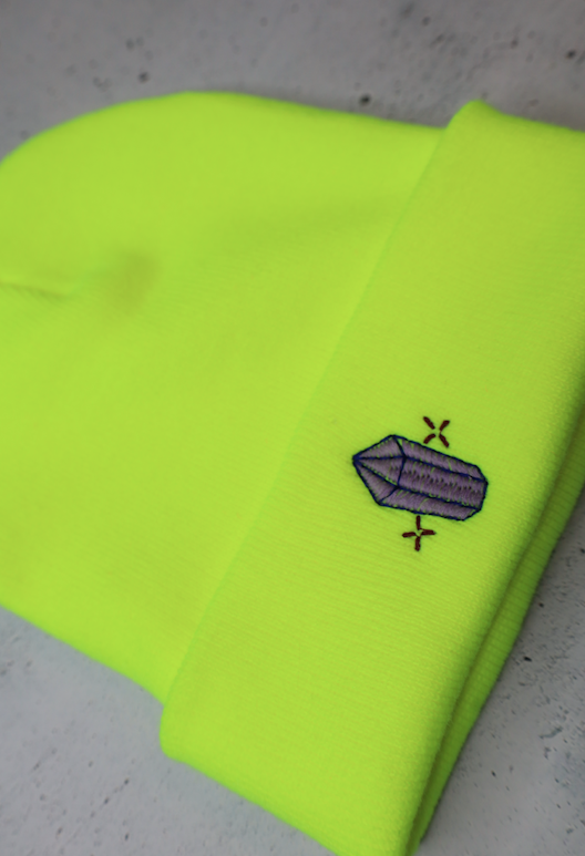 Beanie "Edelstein Neon Gelb"