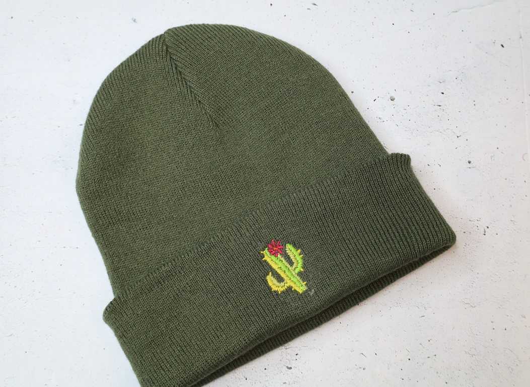 Beanie "Kaktus Oliv"