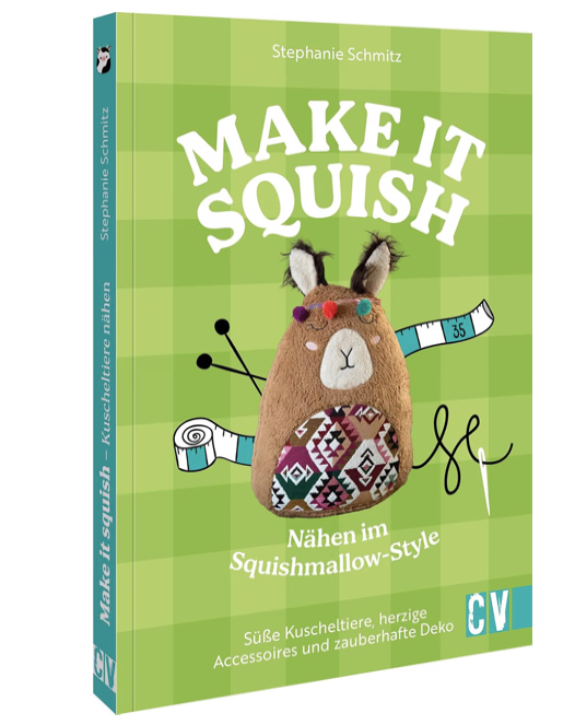 Buch `Make it Squish - Nähen im Squishmallow-Style` mit Schnittmuster-Bögen