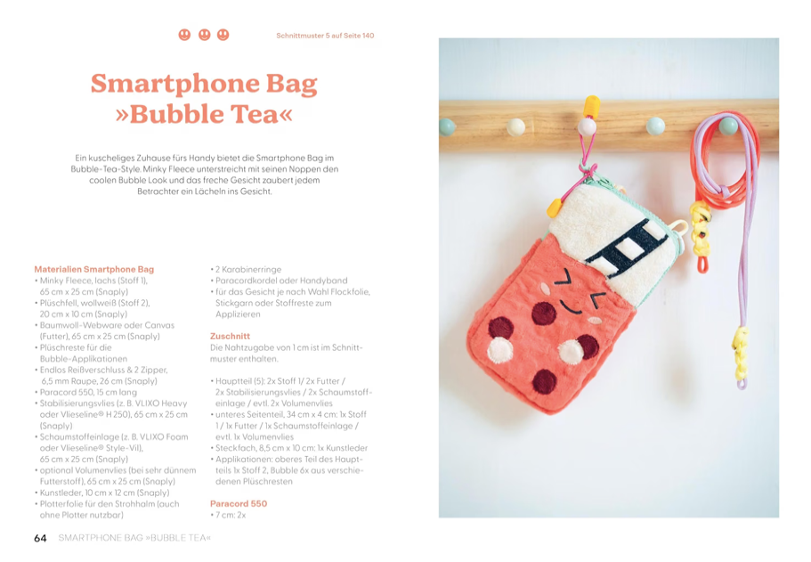 Buch `Make it Squish - Nähen im Squishmallow-Style` mit Schnittmuster-Bögen