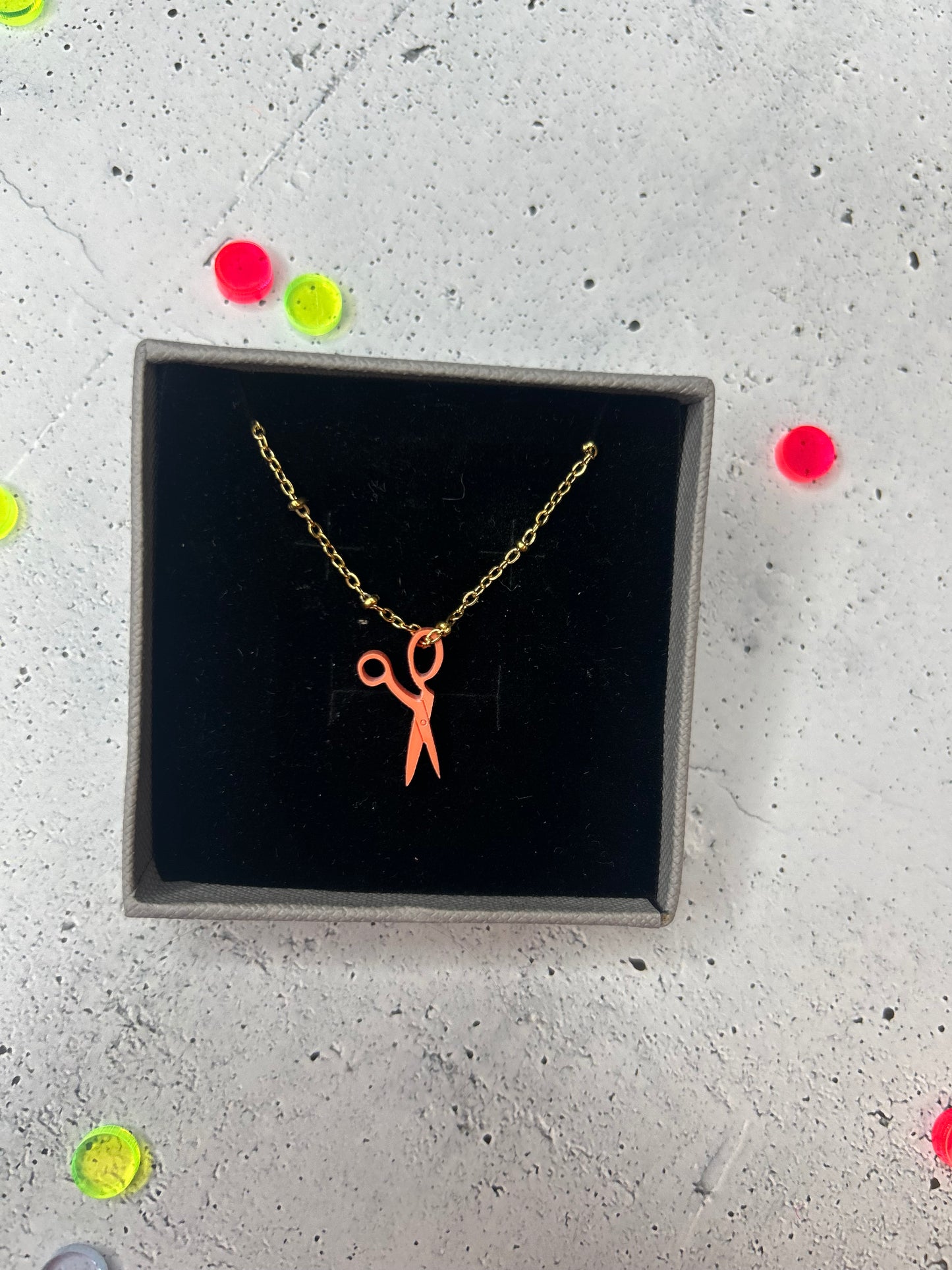 Statement Kette "Schere" gold - verschiedene Farben verfügbar