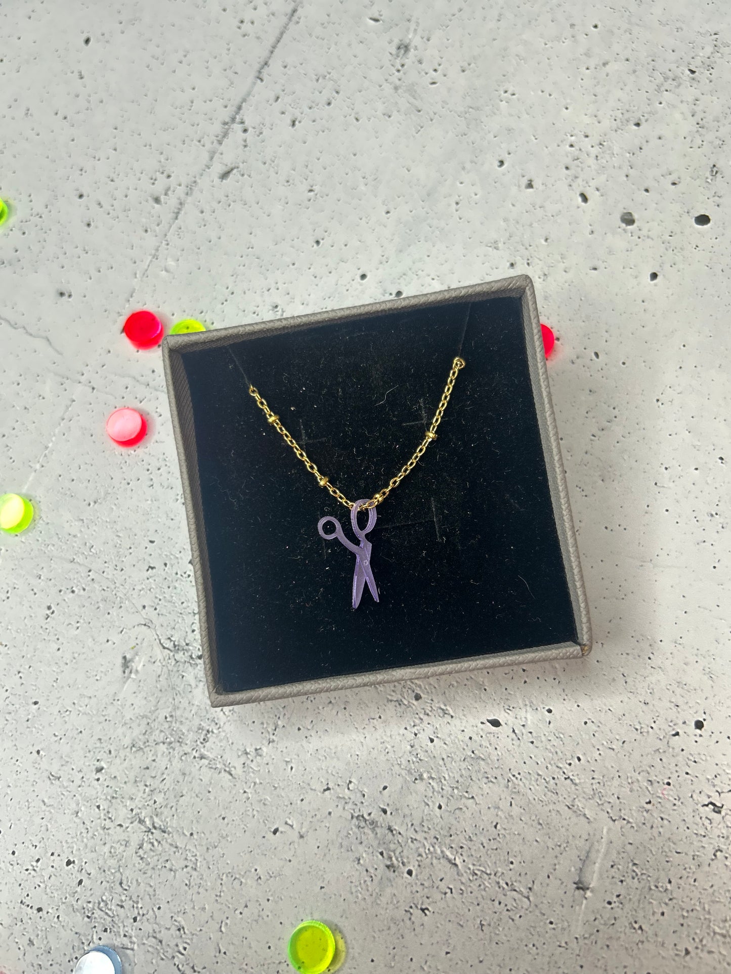 Statement Kette "Schere" gold - verschiedene Farben verfügbar