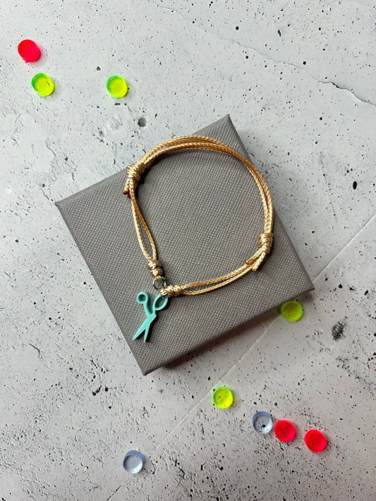 Armband Natur "Schere" - verschiedene Farben verfügbar