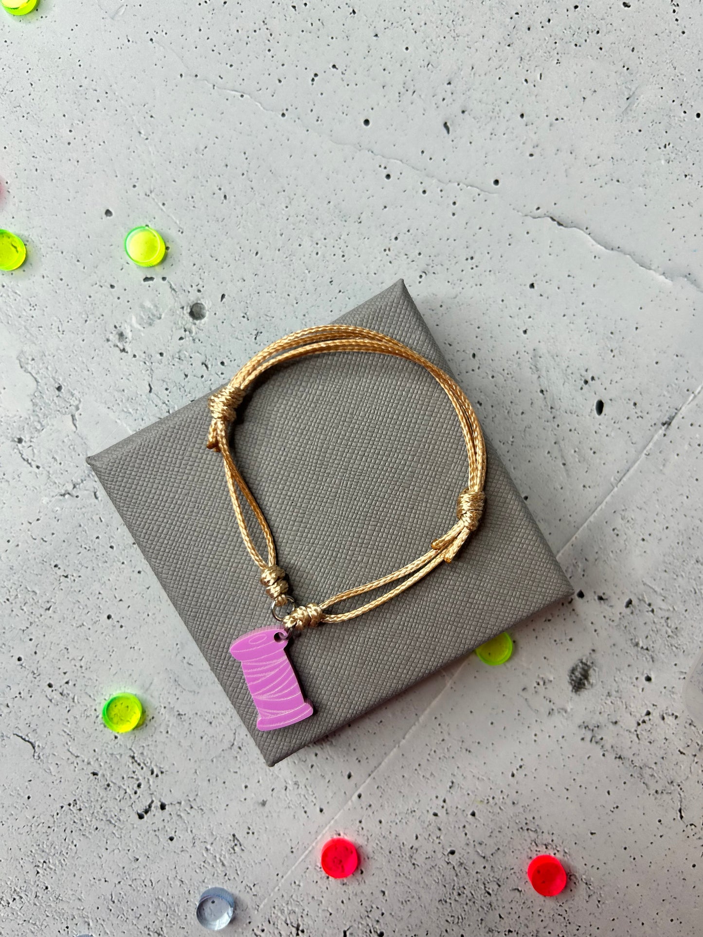 Armband Natur "Garn" - verschiedene Farben verfügbar