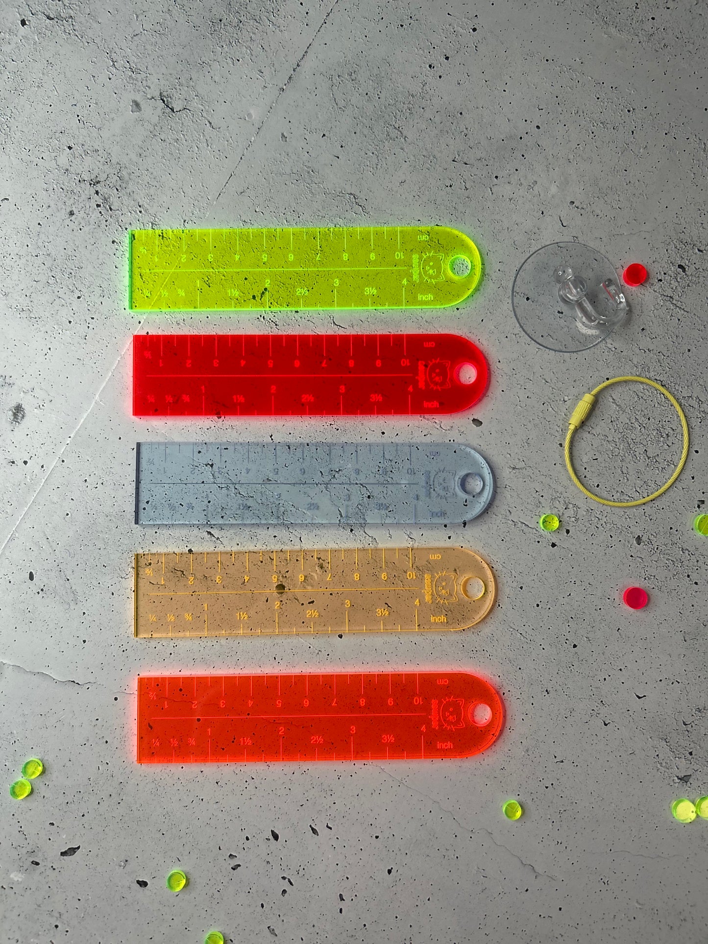 Mini-Grids #1 Lineal - Handmaß / Labellineal cm + inch
