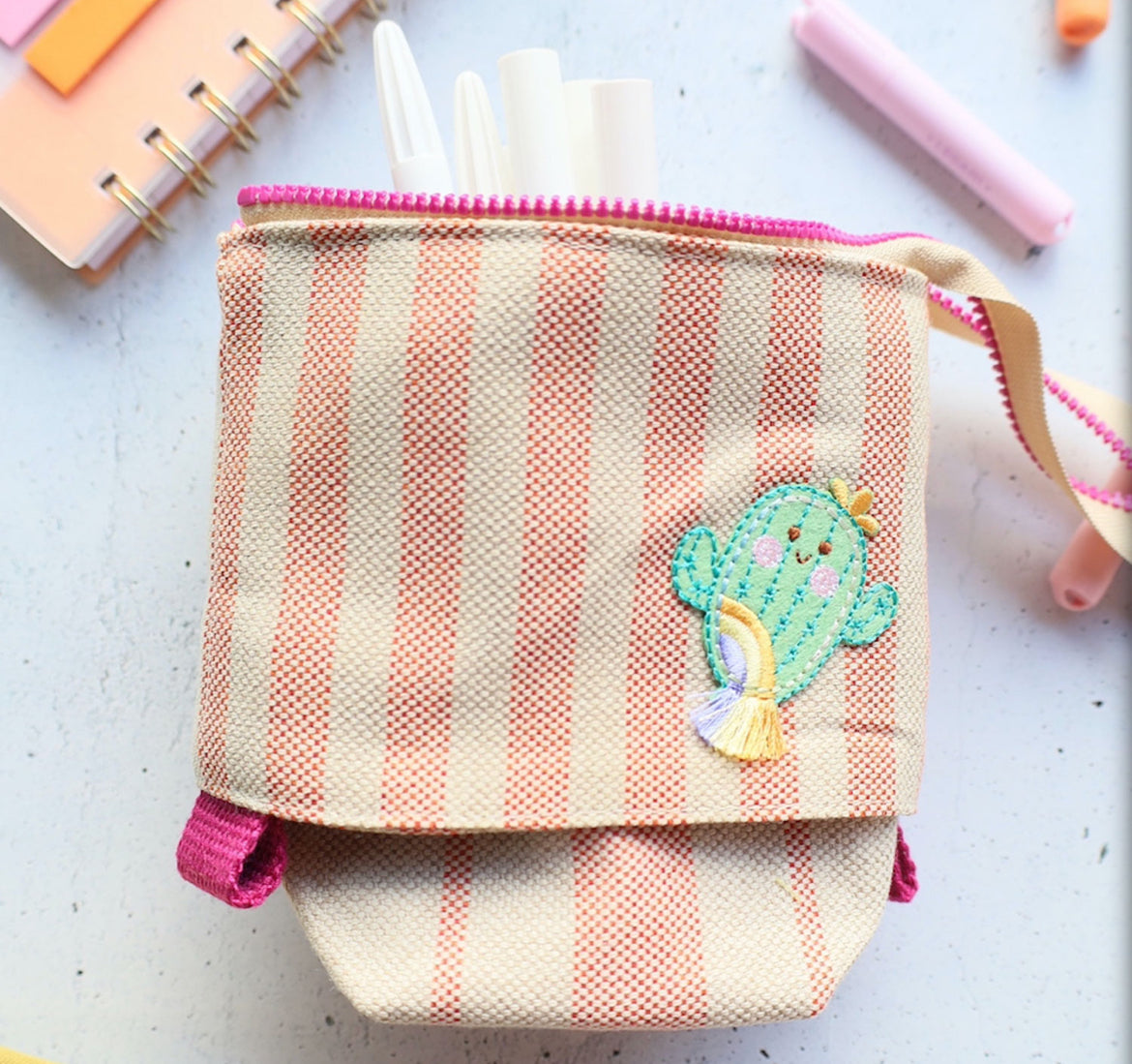 Pop-Up Mäppchen / Stiftehalter Kaktus