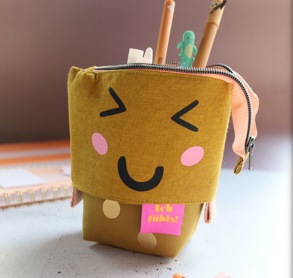 Pop-Up Mäppchen / Stiftehalter Bubble Tea