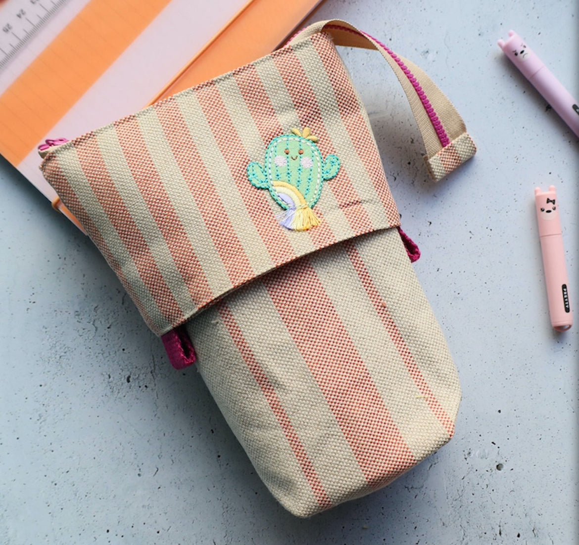 Pop-Up Mäppchen / Stiftehalter Kaktus