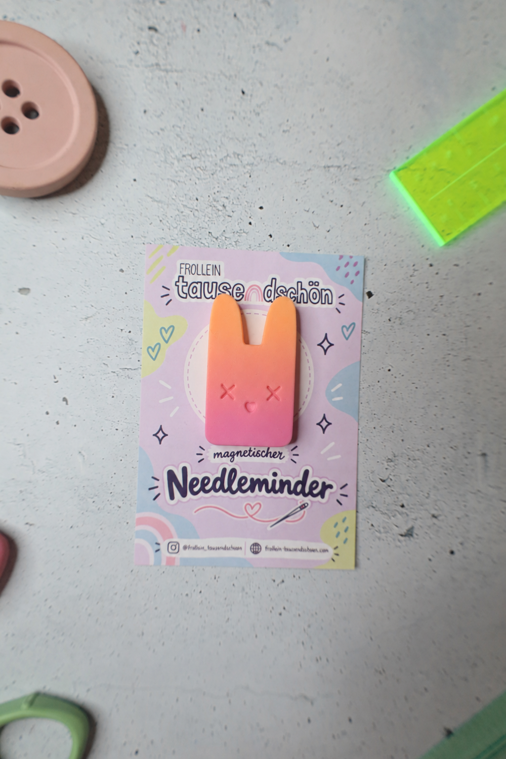 Magnetischer Needleminder "Bunny" - verschiedene Farben