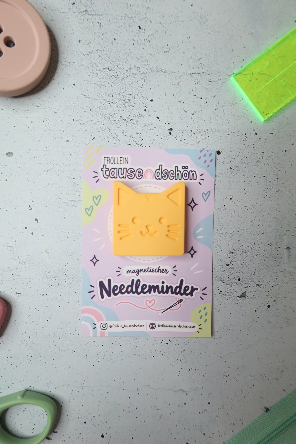 Magnetischer Needleminder "Kitty" - verschiedene Farben