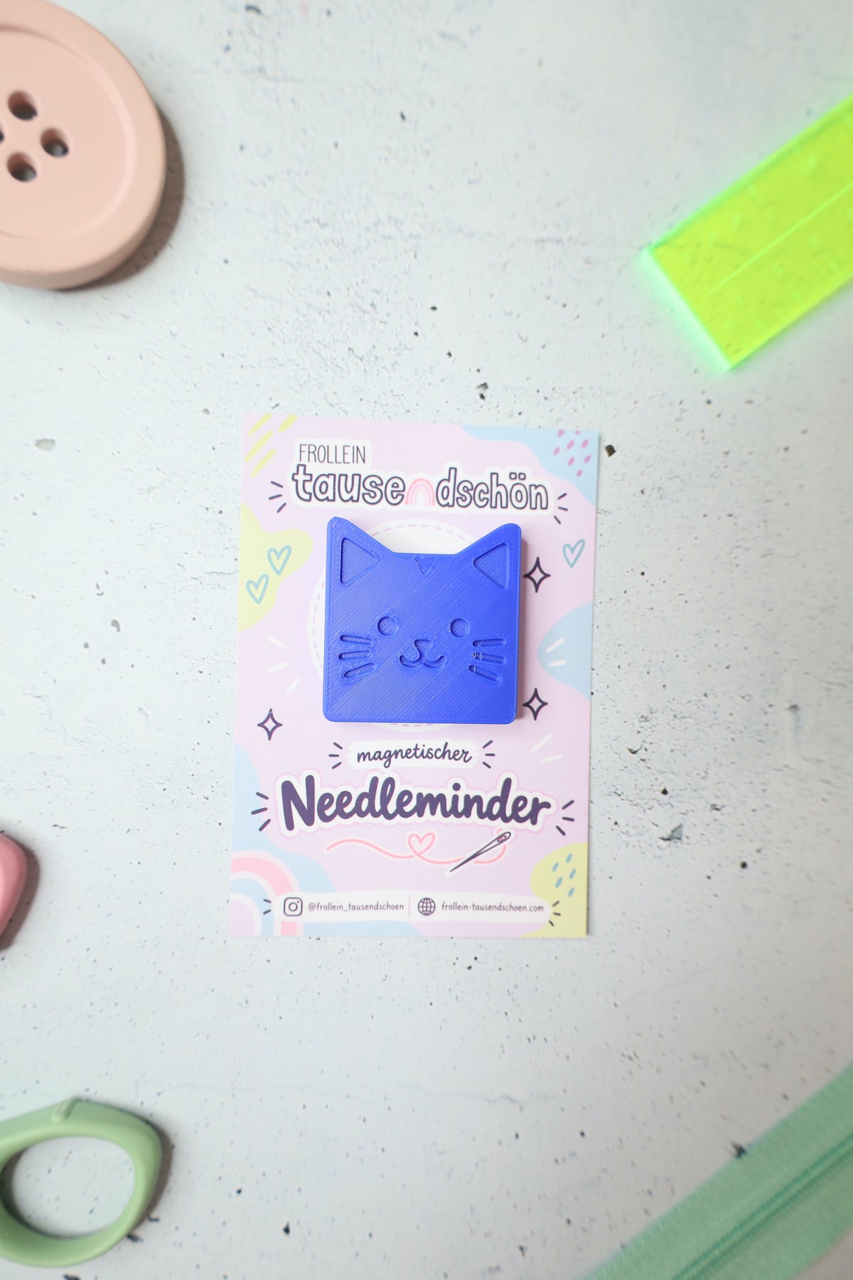 Magnetischer Needleminder "Kitty" - verschiedene Farben