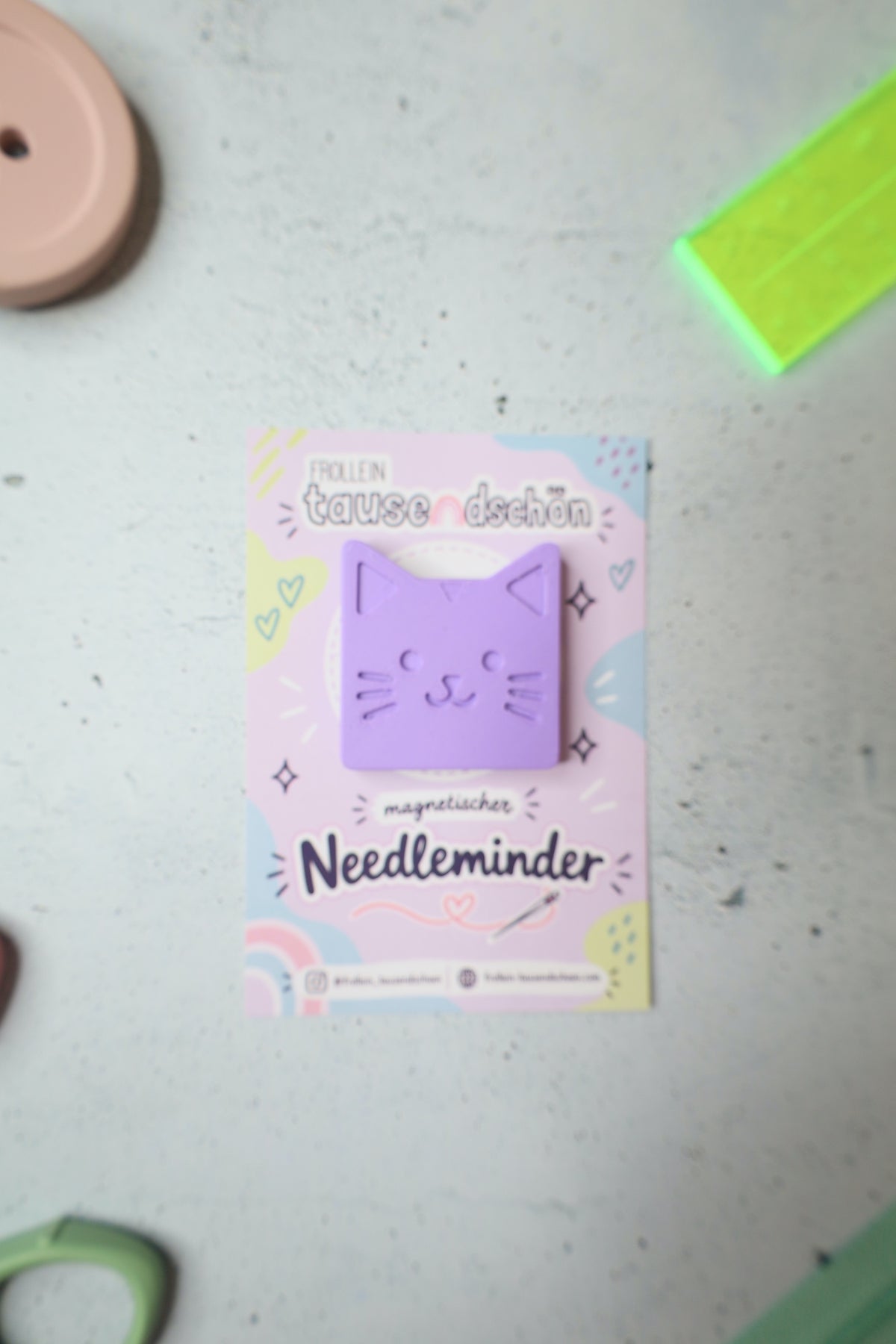 Magnetischer Needleminder "Kitty" - verschiedene Farben
