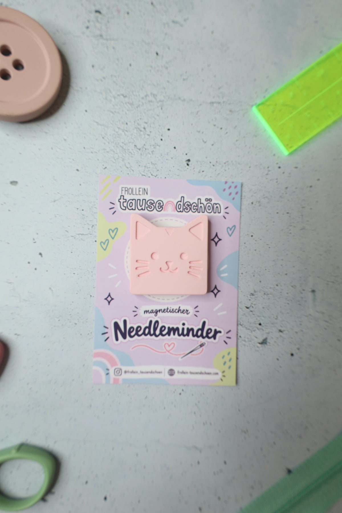 Magnetischer Needleminder "Kitty" - verschiedene Farben