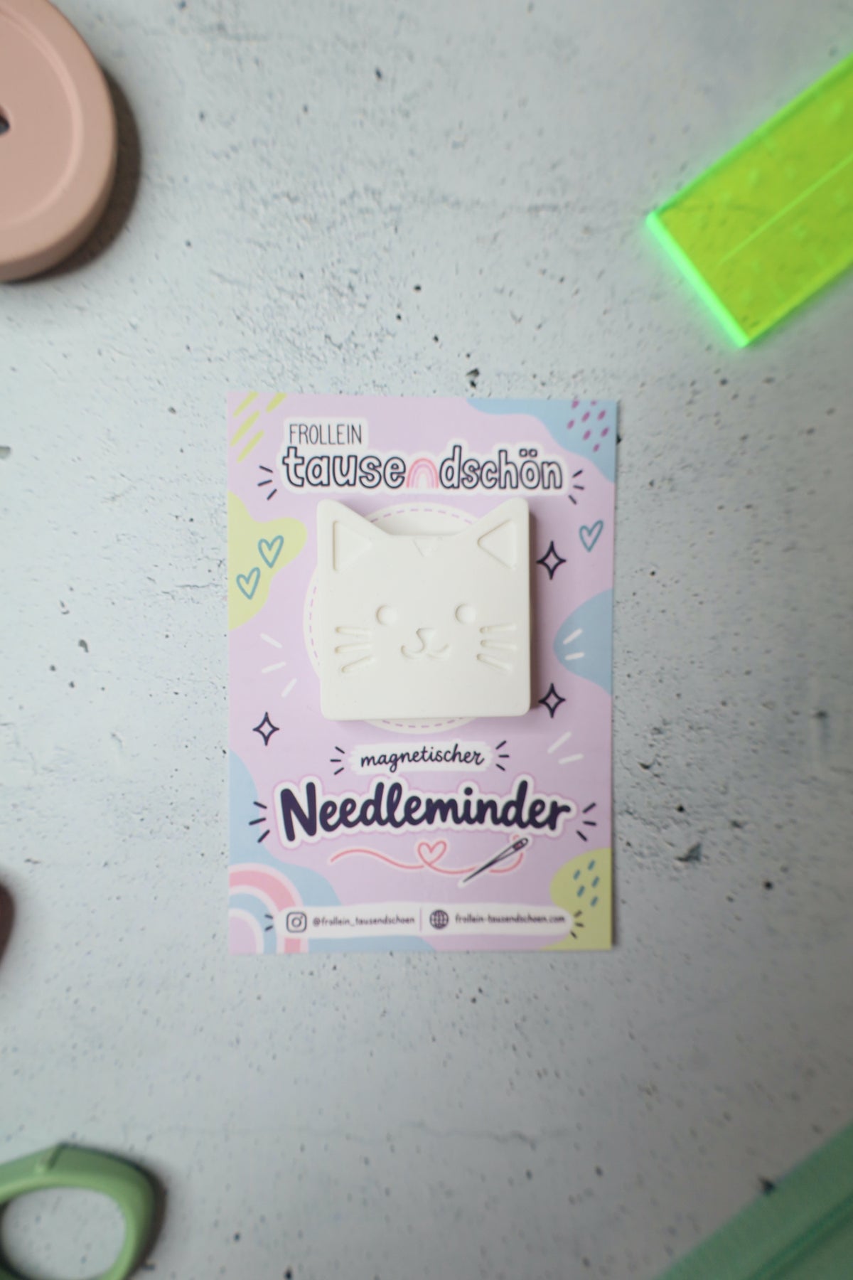 Magnetischer Needleminder "Kitty" - verschiedene Farben