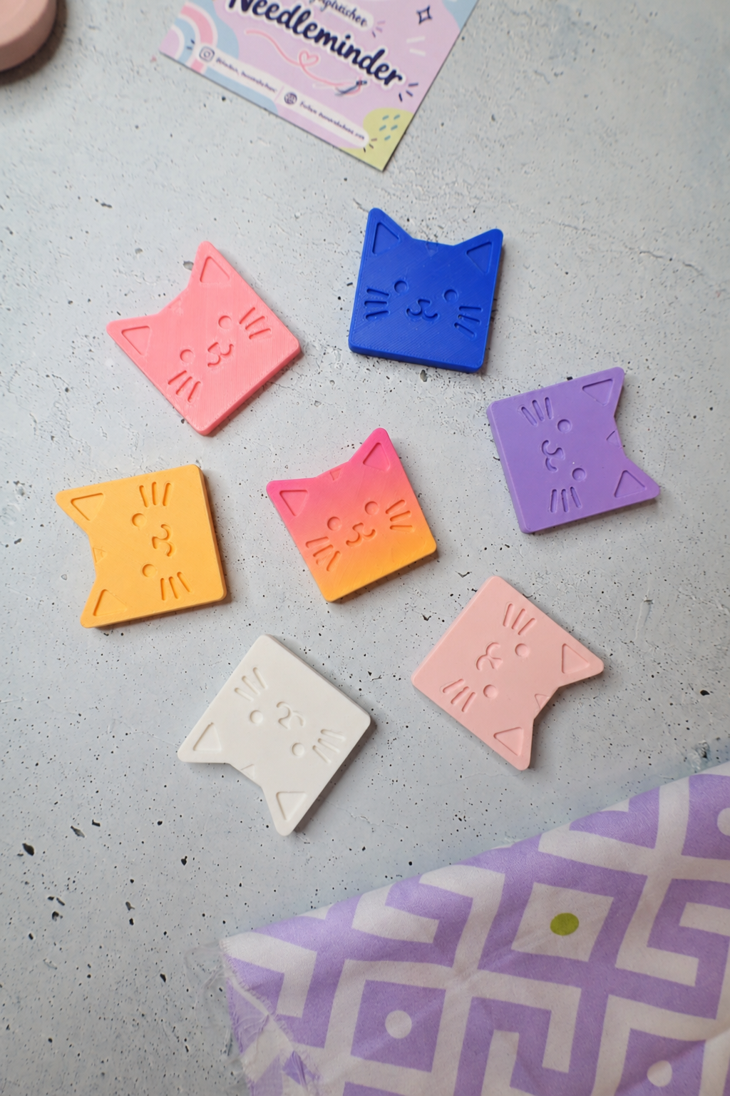 Magnetischer Needleminder "Kitty" - verschiedene Farben