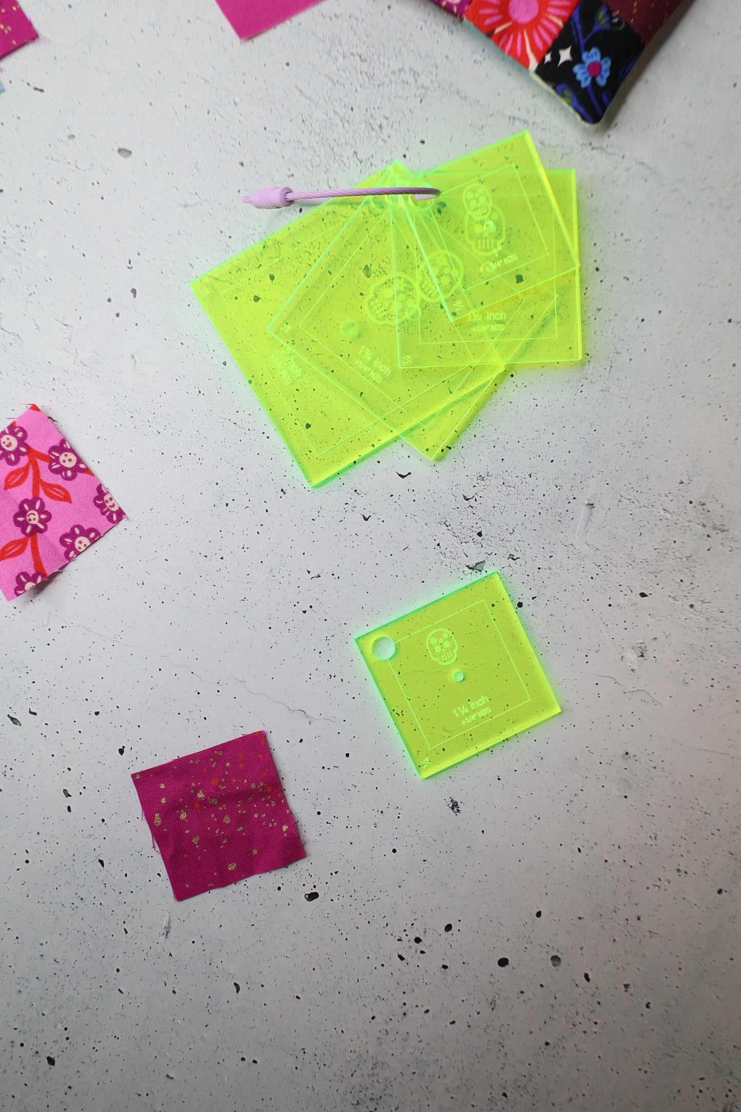 Mini-Grid #4 - "Scrappies" Inch Schablonen für Patchwork und Motivplatzierung - verschiedene Größen verfügbar